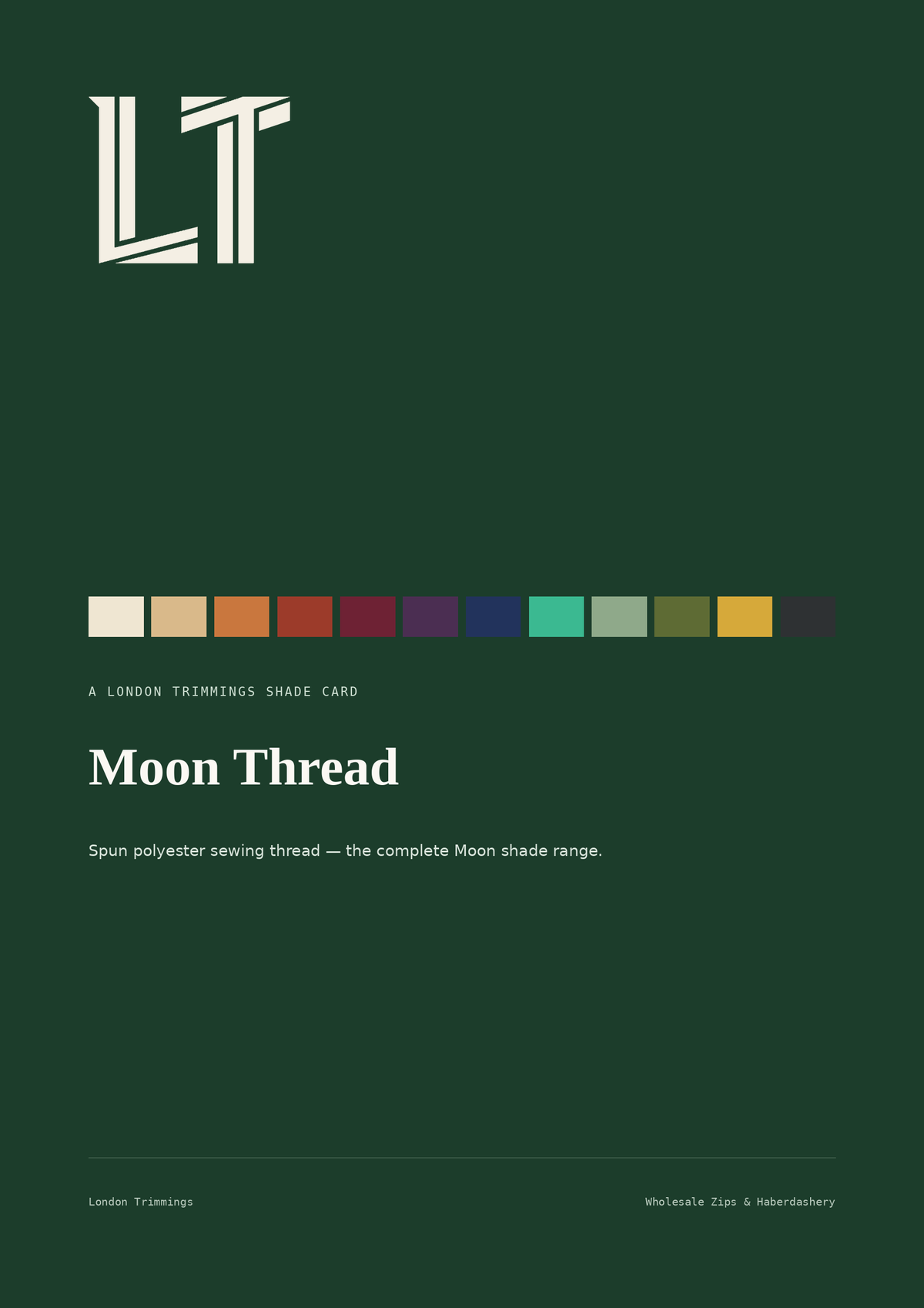 Moon thread shade card
