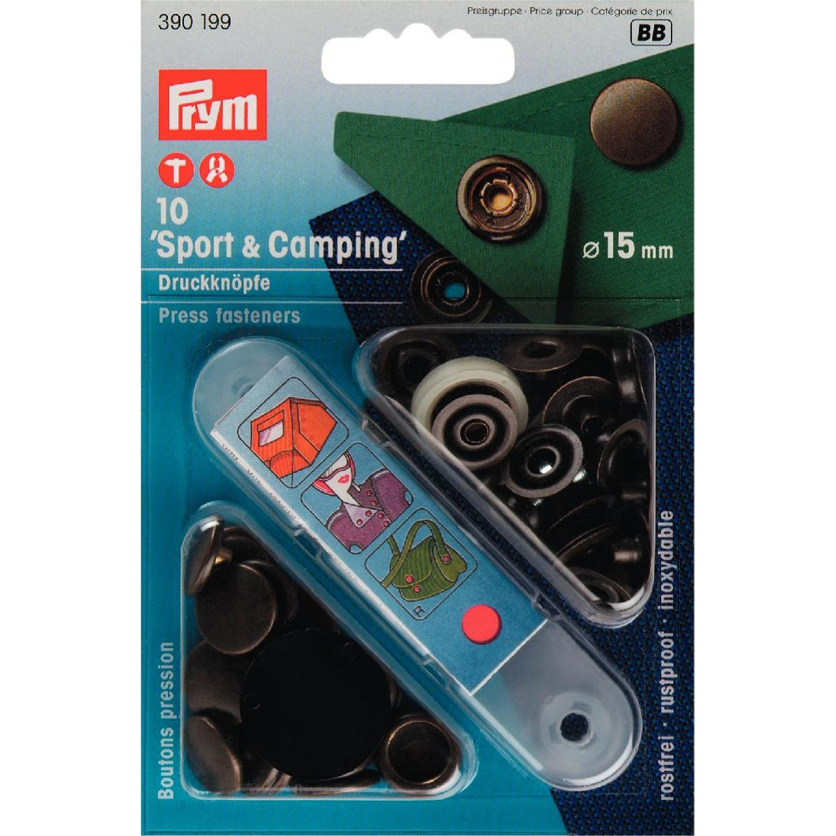 15mm Prym Sport & Camping Press Fasteners