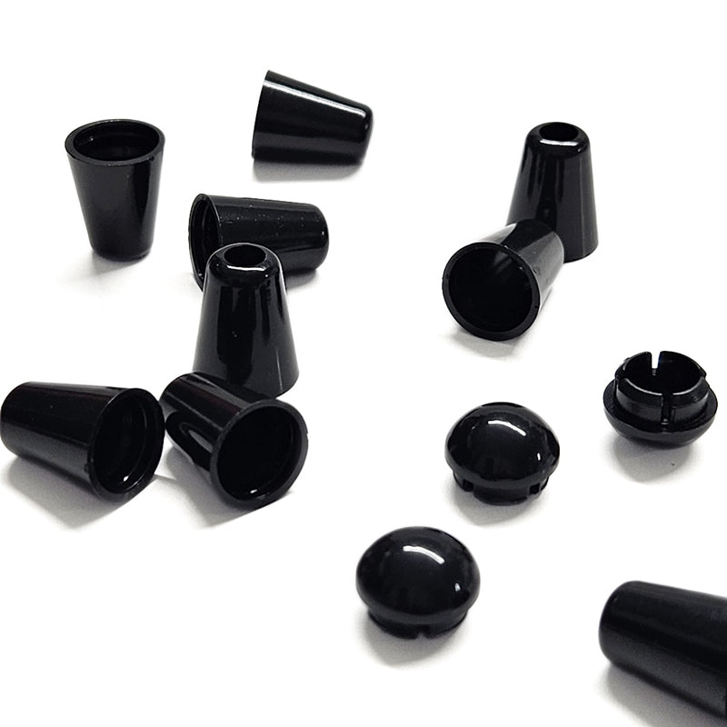 20mm Black Plastic Cord End