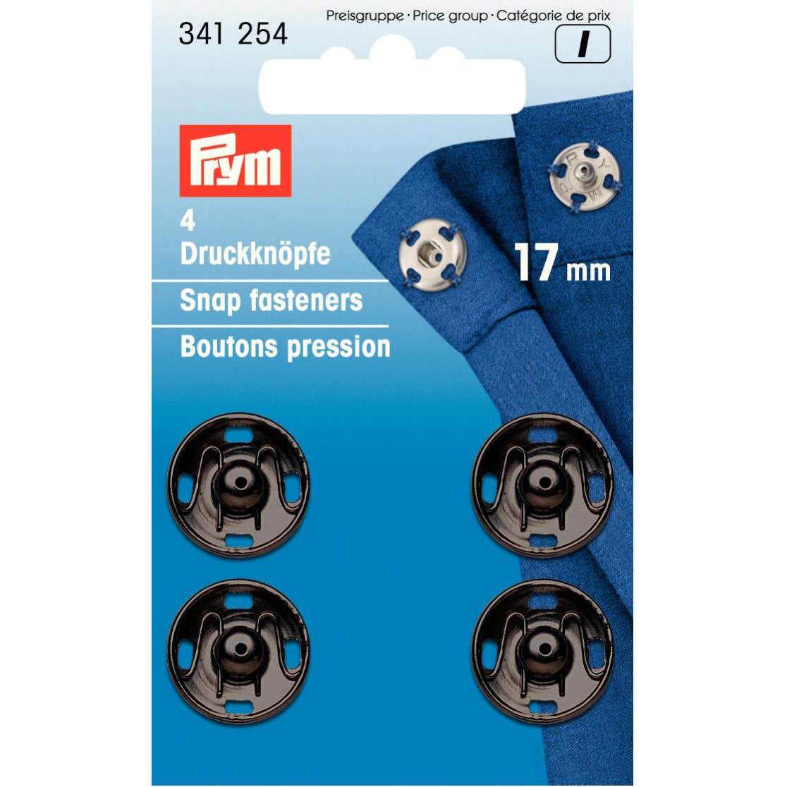 Prym 17mm Snap Fasteners (4pcs)