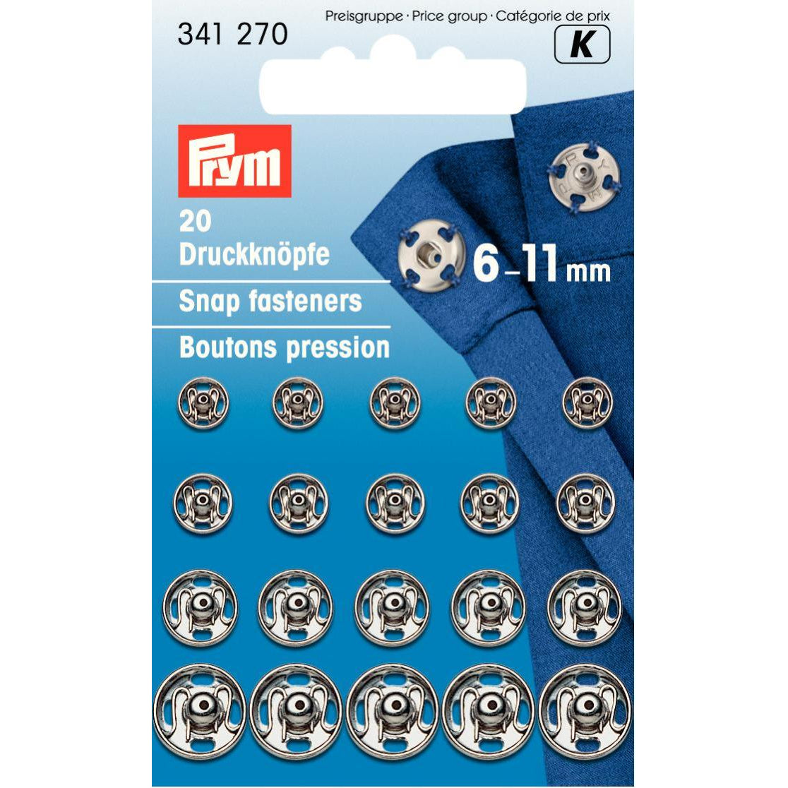Prym Mixed Size Snap Fasteners