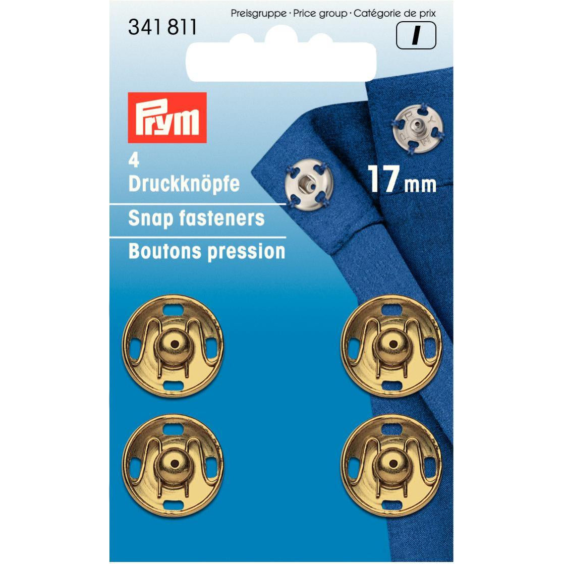 Prym 17mm Snap Fasteners (4pcs)