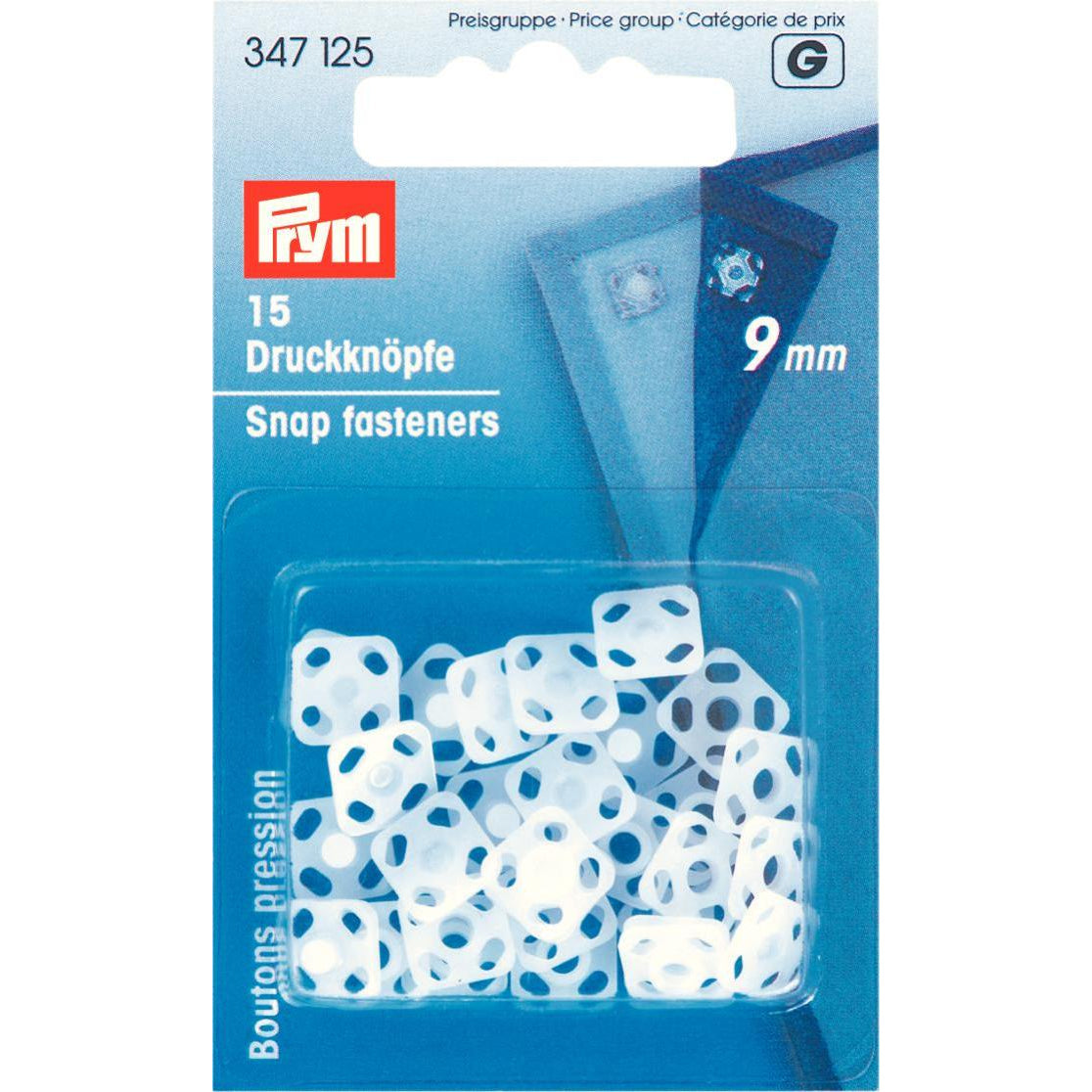 Prym 9mm Plastic Snaps