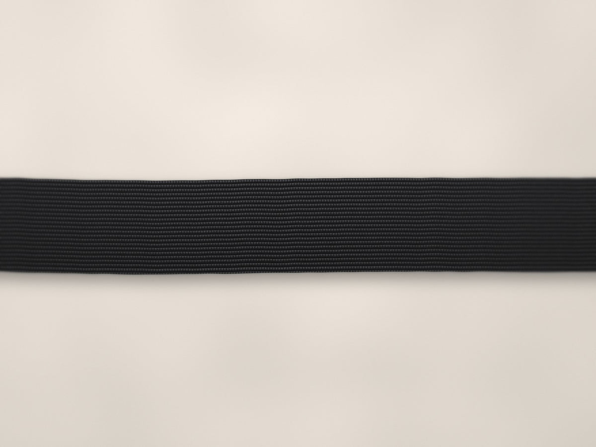 19mm woven elastic – black