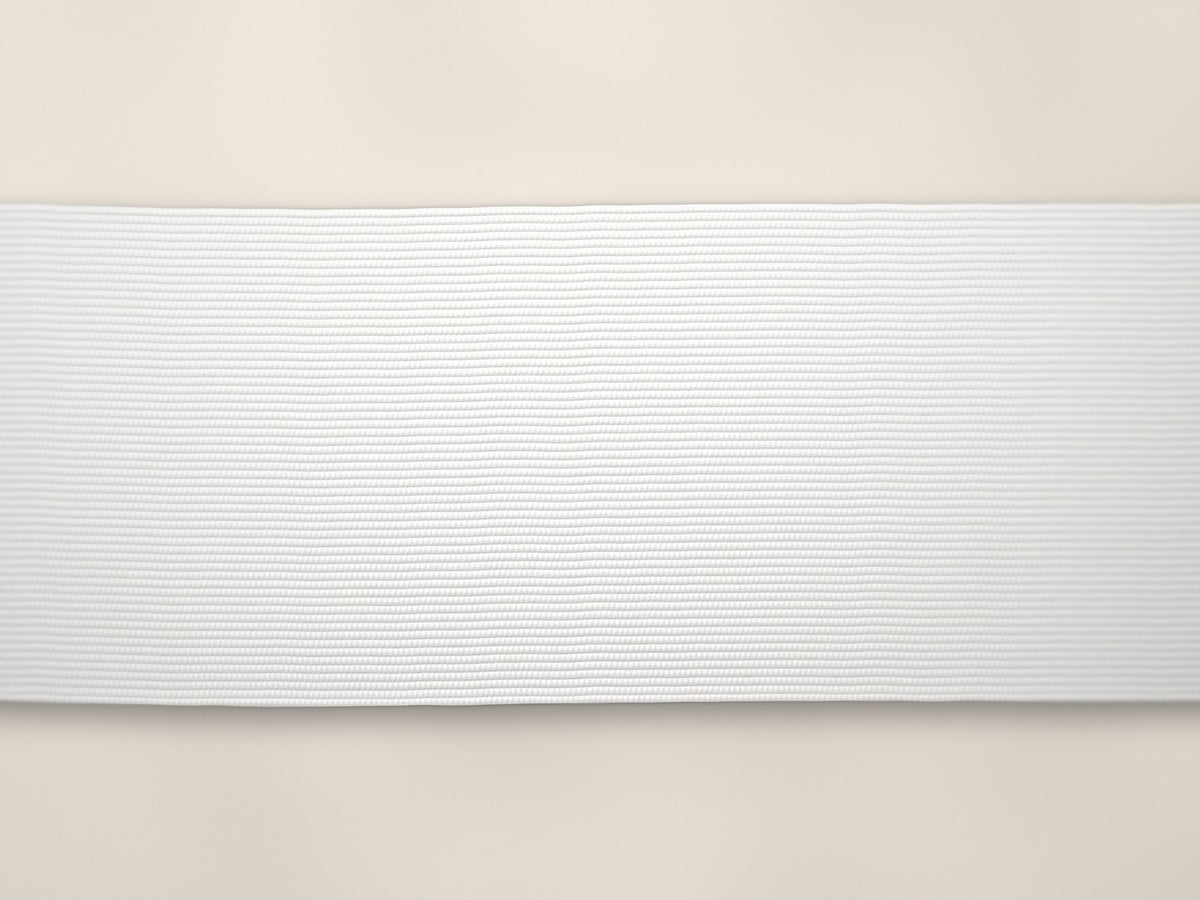50mm woven elastic – white