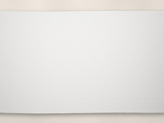75mm woven elastic – white