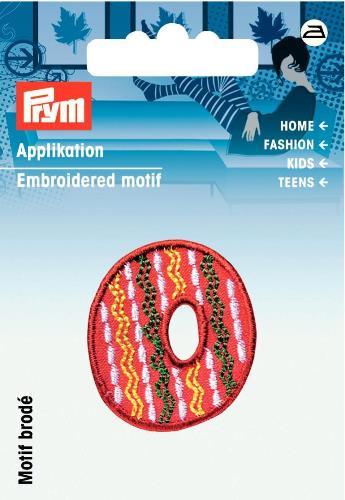 Prym Embroidered Letter 'O' Motif