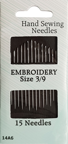 15 Embroidery Needles