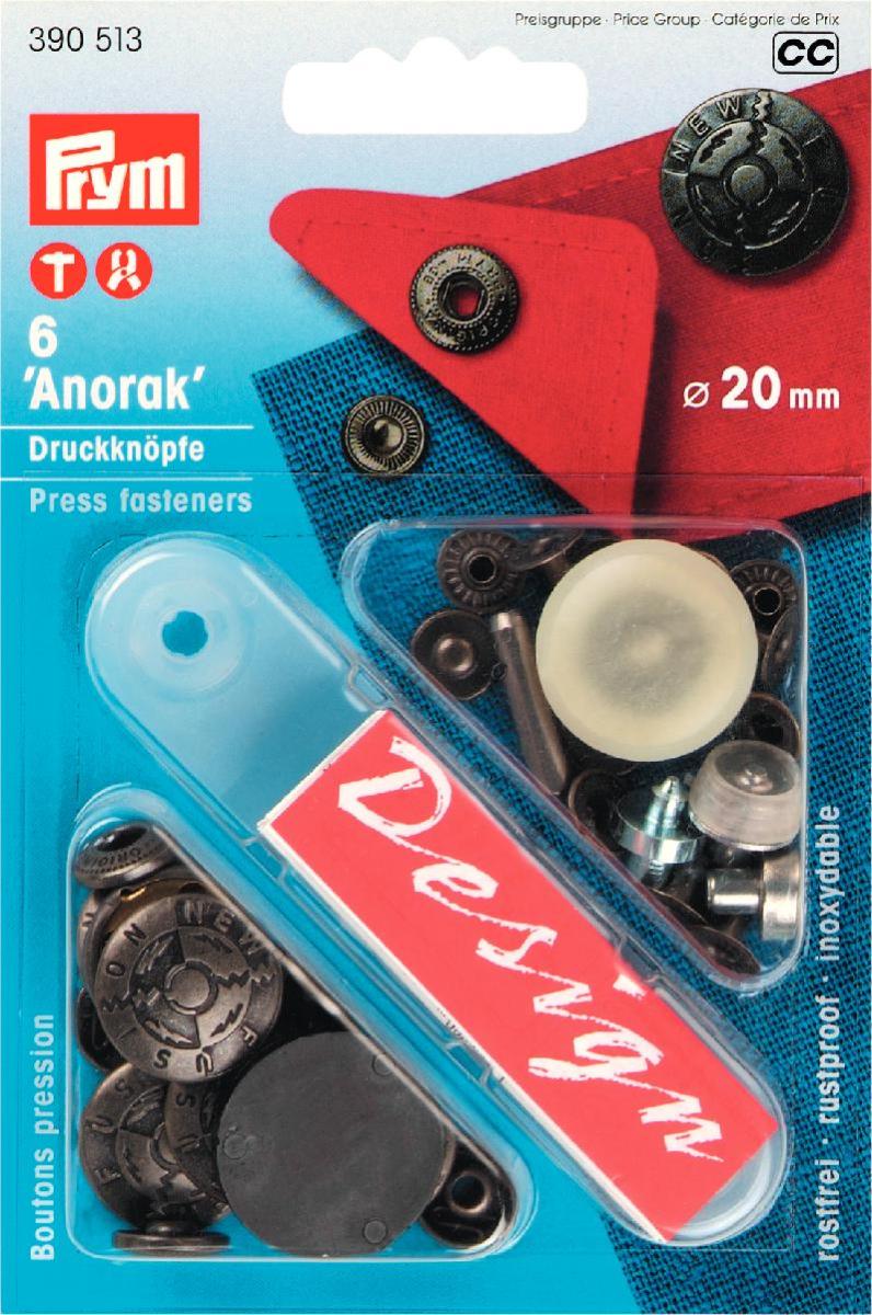 Prym 'Anorak' Press fasteners with design