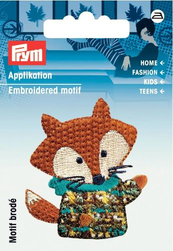 Prym Embroidered Fox Motif
