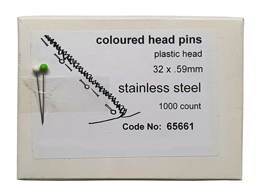 Coloured Head Plastic Pins