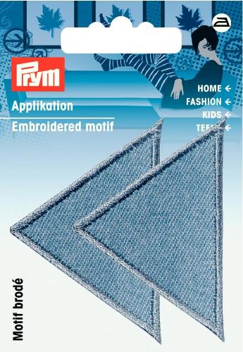 Prym Embroidered Denim Triangle Motif