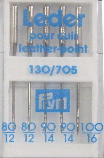 Prym Leather-Point Machine Needles, No. 80-100