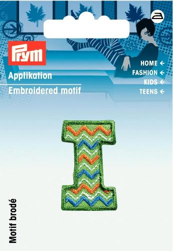 Prym Embroidered Letter 'I' Motif