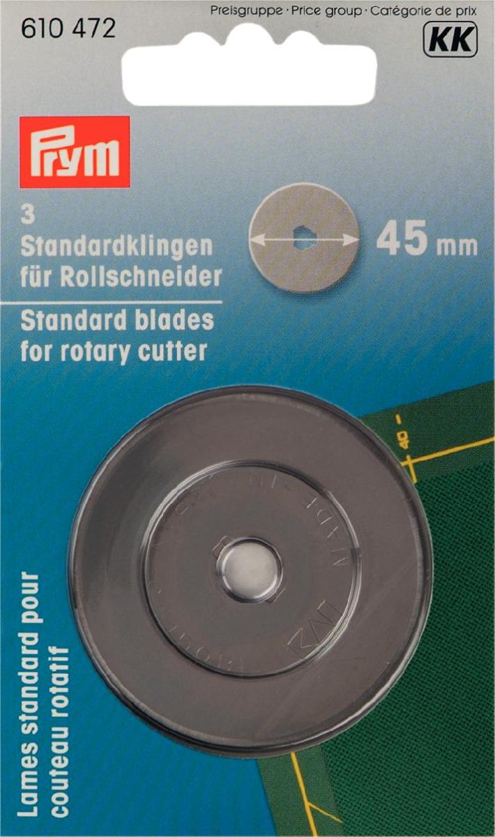 3 Standard Blades for Rotary Cutter 45mm