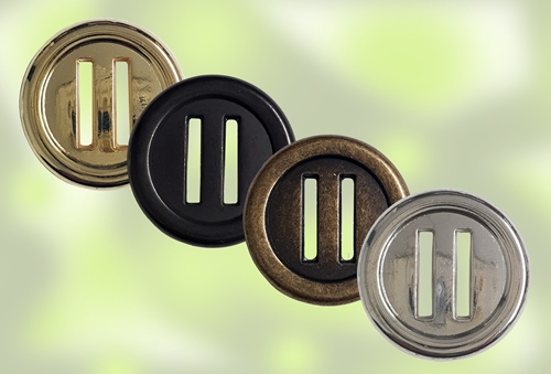 2-HOLE METAL BUTTON