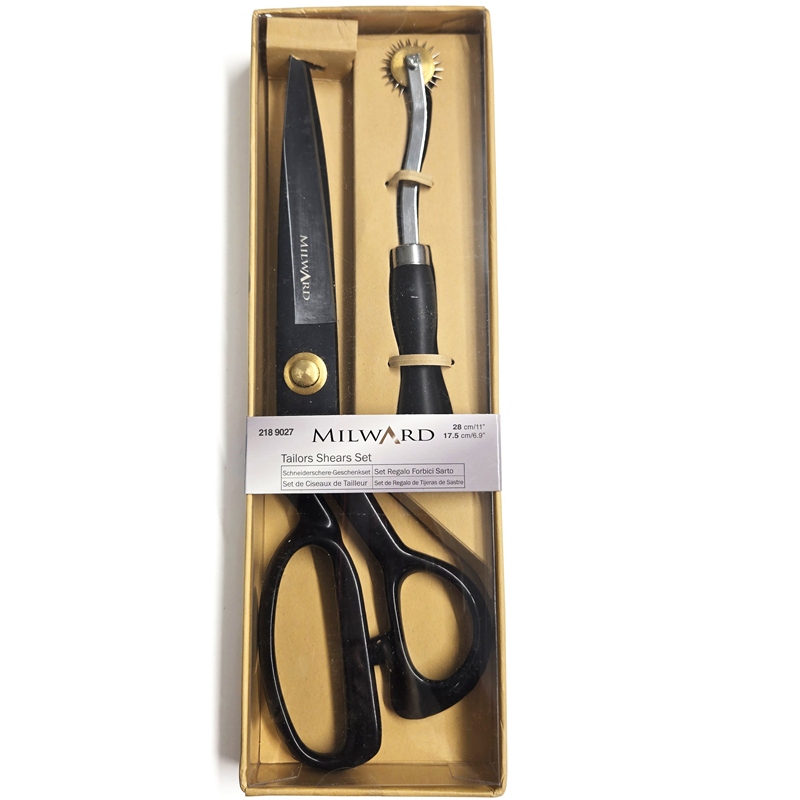Milward 28cm Black Tailors Scissors Set