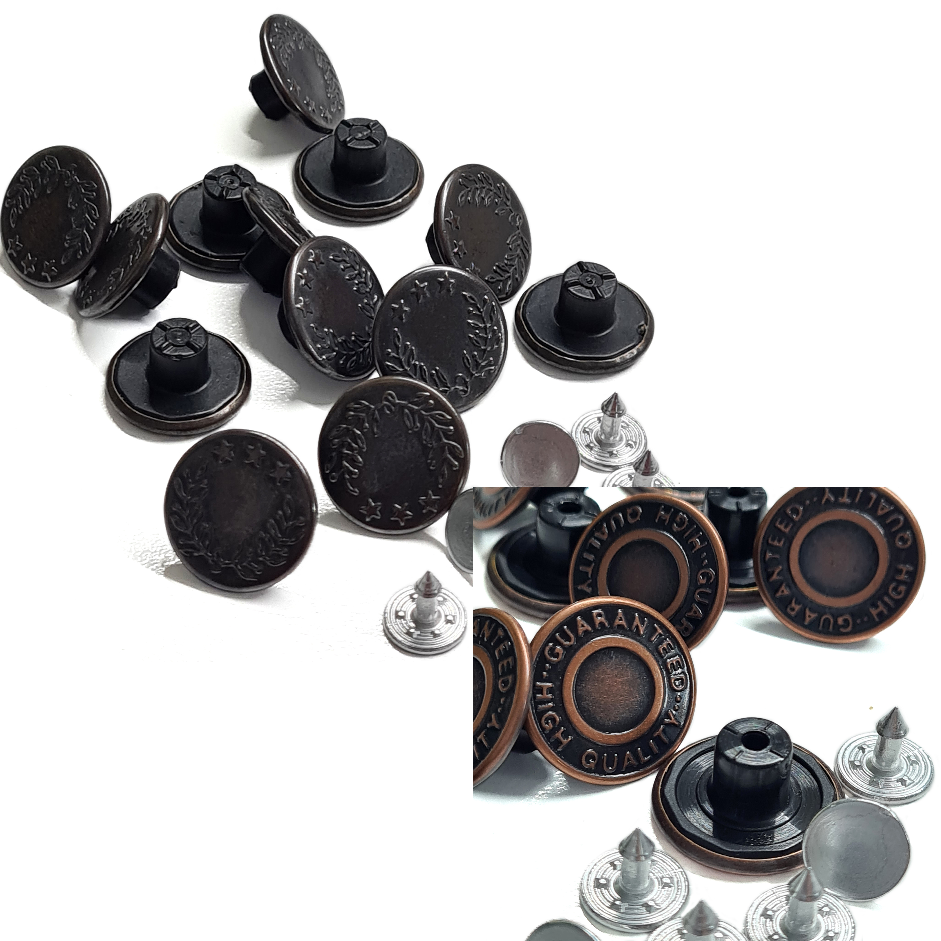 17mm Jeans Design Buttons