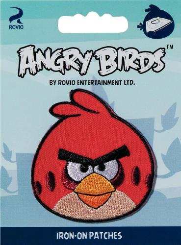 Prym Iron-On Angry Birds Patch - Red