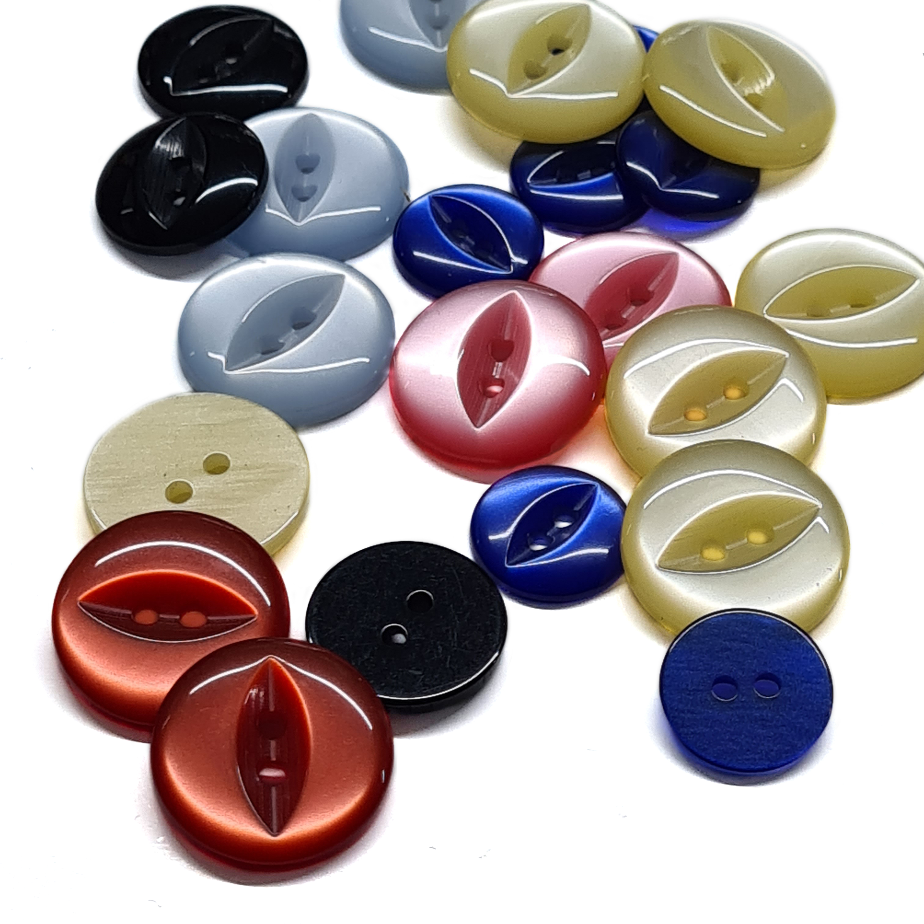 Round Fisheye Buttons