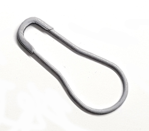 22mm White Pear Shaped Safety Pins