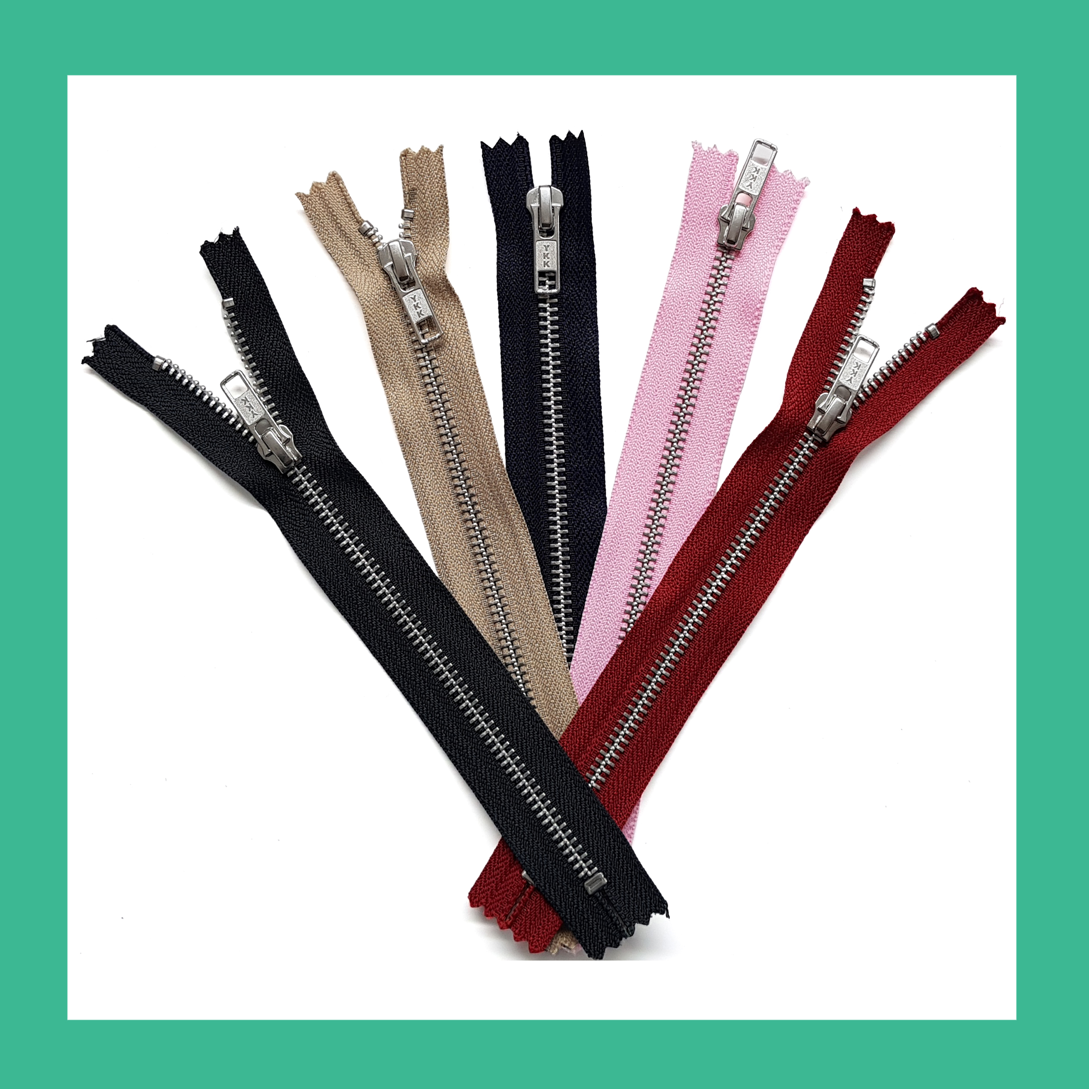 YKK NO.5 Aluminium Closed End Zips