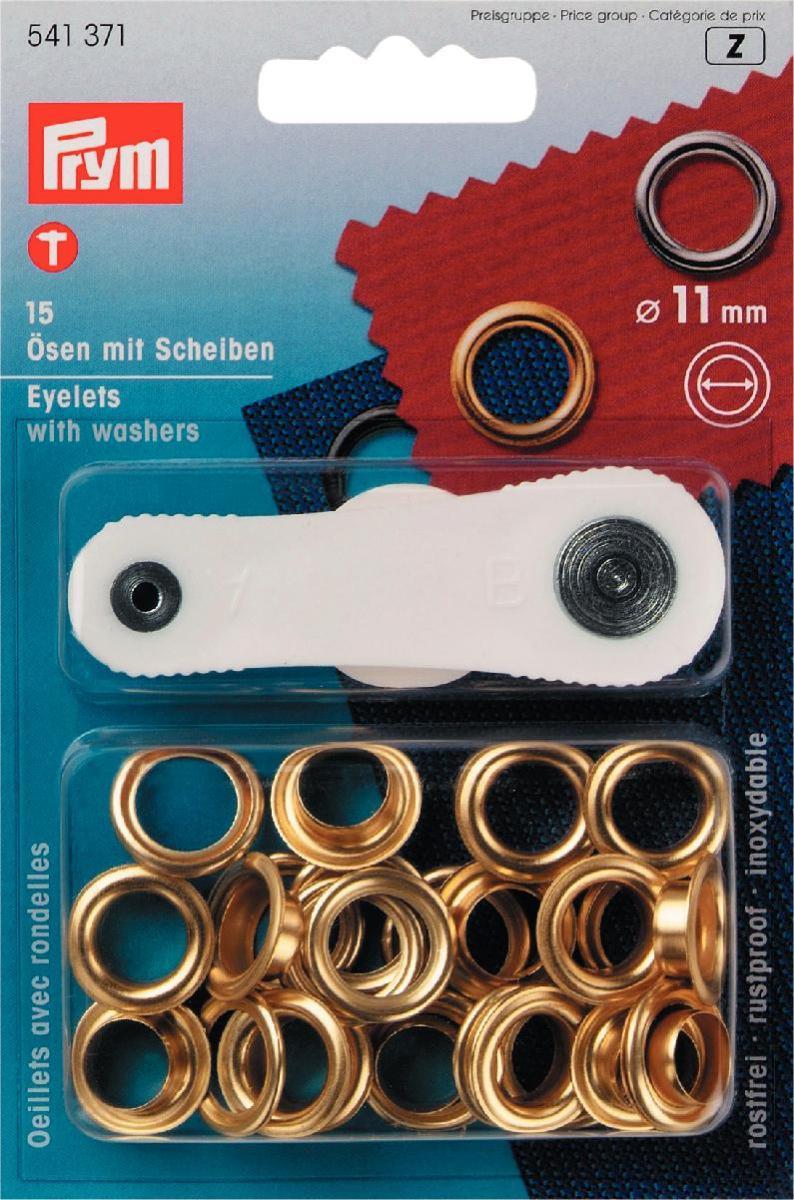 15 Eyelets with Washers with tool