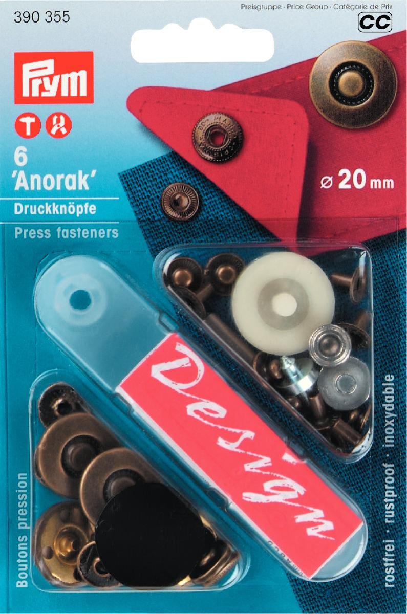 Prym 'Anorak' Press fasteners with design