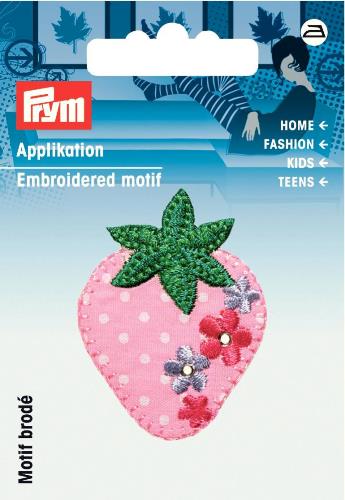 Prym Embroidered Strawberry Motif