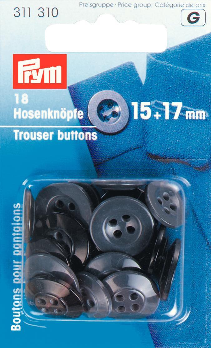 Prym 4-Hole Trouser Buttons