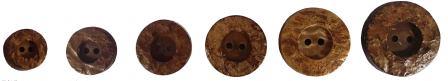 2-Hole Wooden Rimmed Buttons