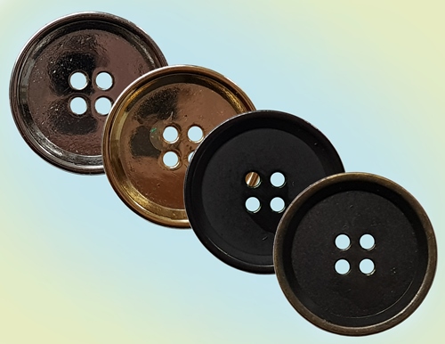 4-HOLE METAL BUTTON