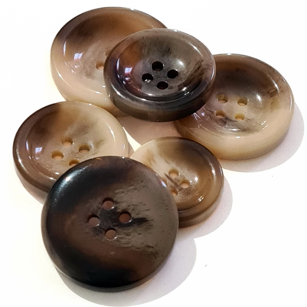 4-Hole Faux Horn Button