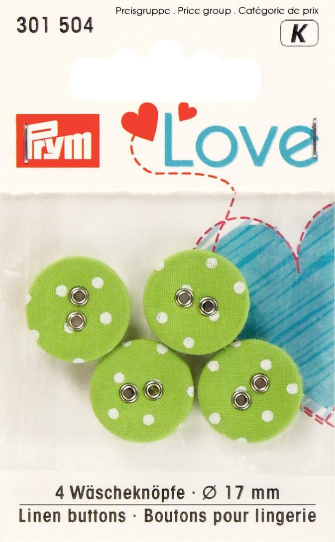 Prym 2-Hole Linen Covered Buttons