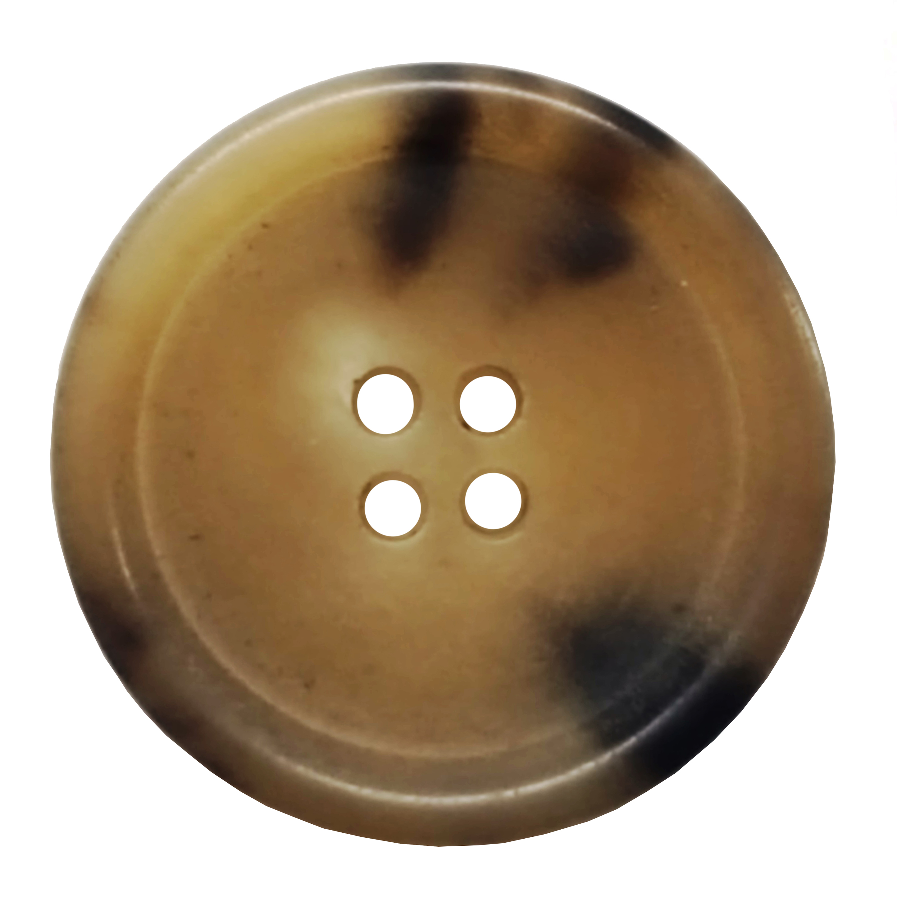 4-Hole Rimmed Horn Button