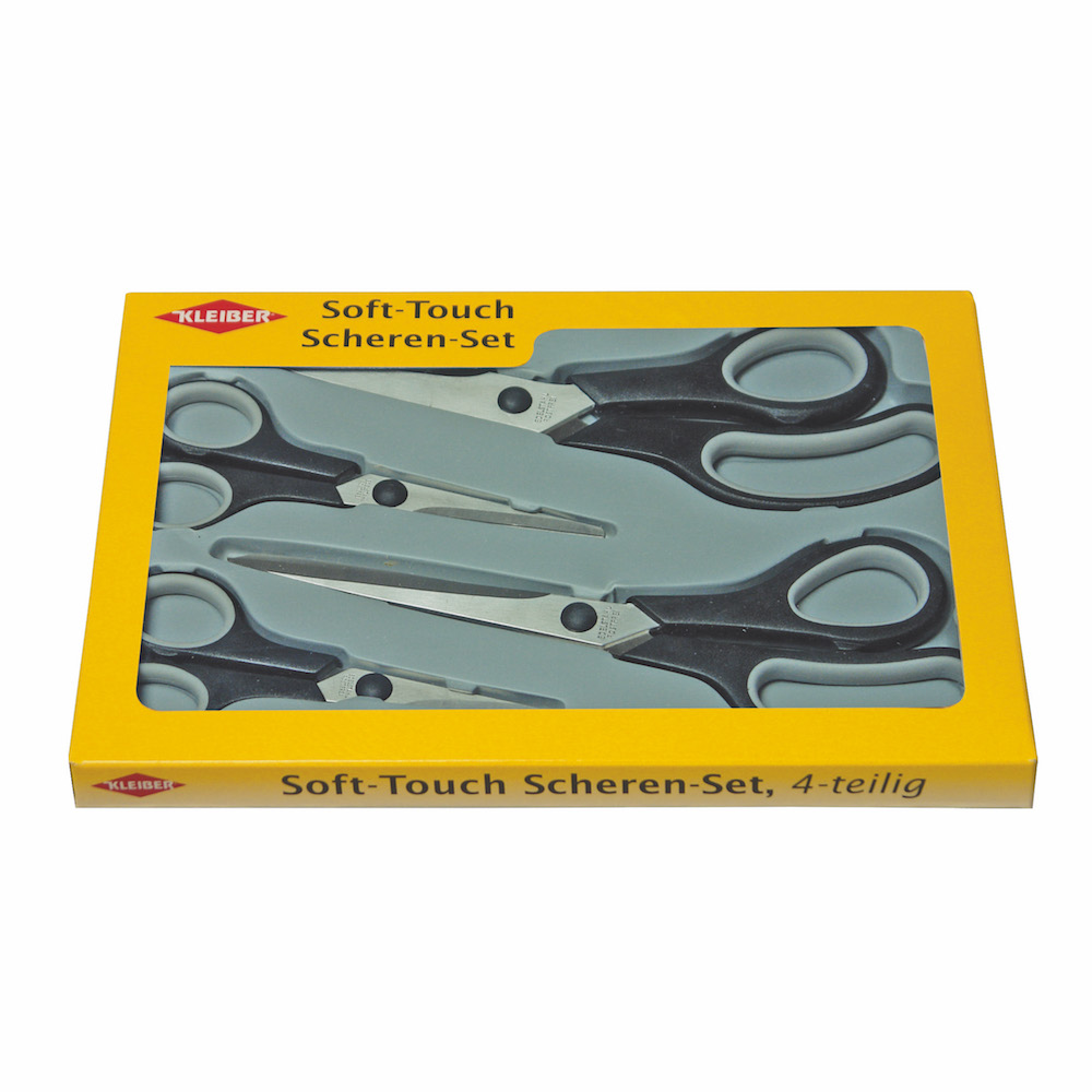 Soft Touch Scheren Scissor 4 piece set