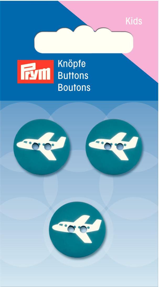 Prym 2-Hole Kids Aircraft Buttons