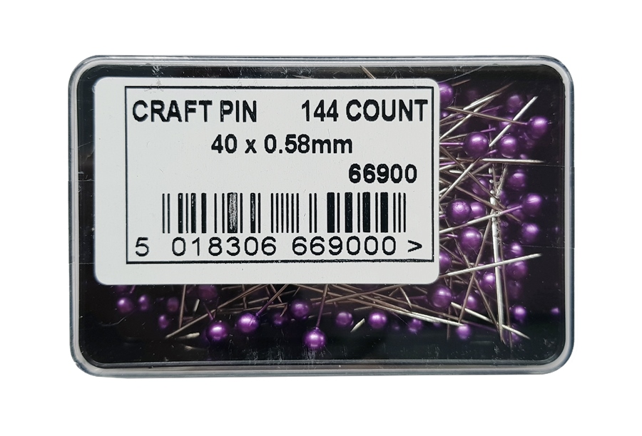144 Purple Craft Pins