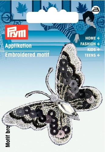 Prym Embroidered Butterfly Motif