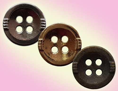 4-HOLE METAL BUTTON