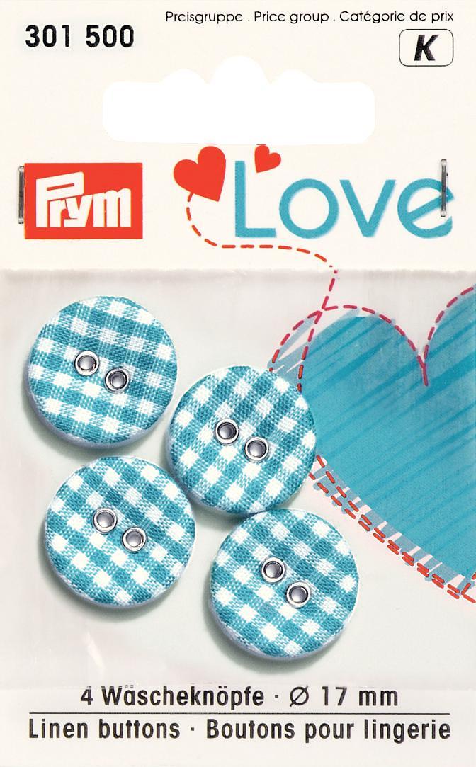 Prym 2-Hole Linen Covered Buttons