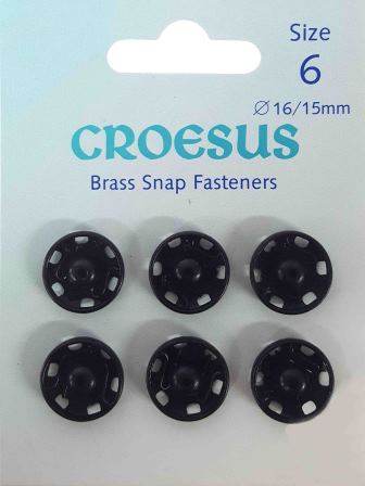 Brass Snaps Size 6