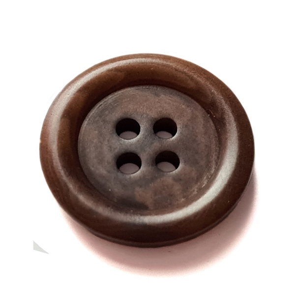 4-Hole Mock wood Button