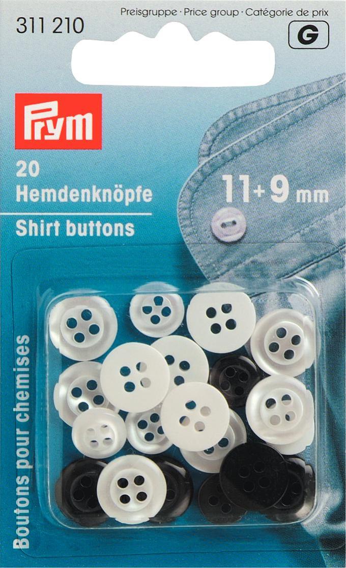 Prym 2-Hole Shirt Buttons