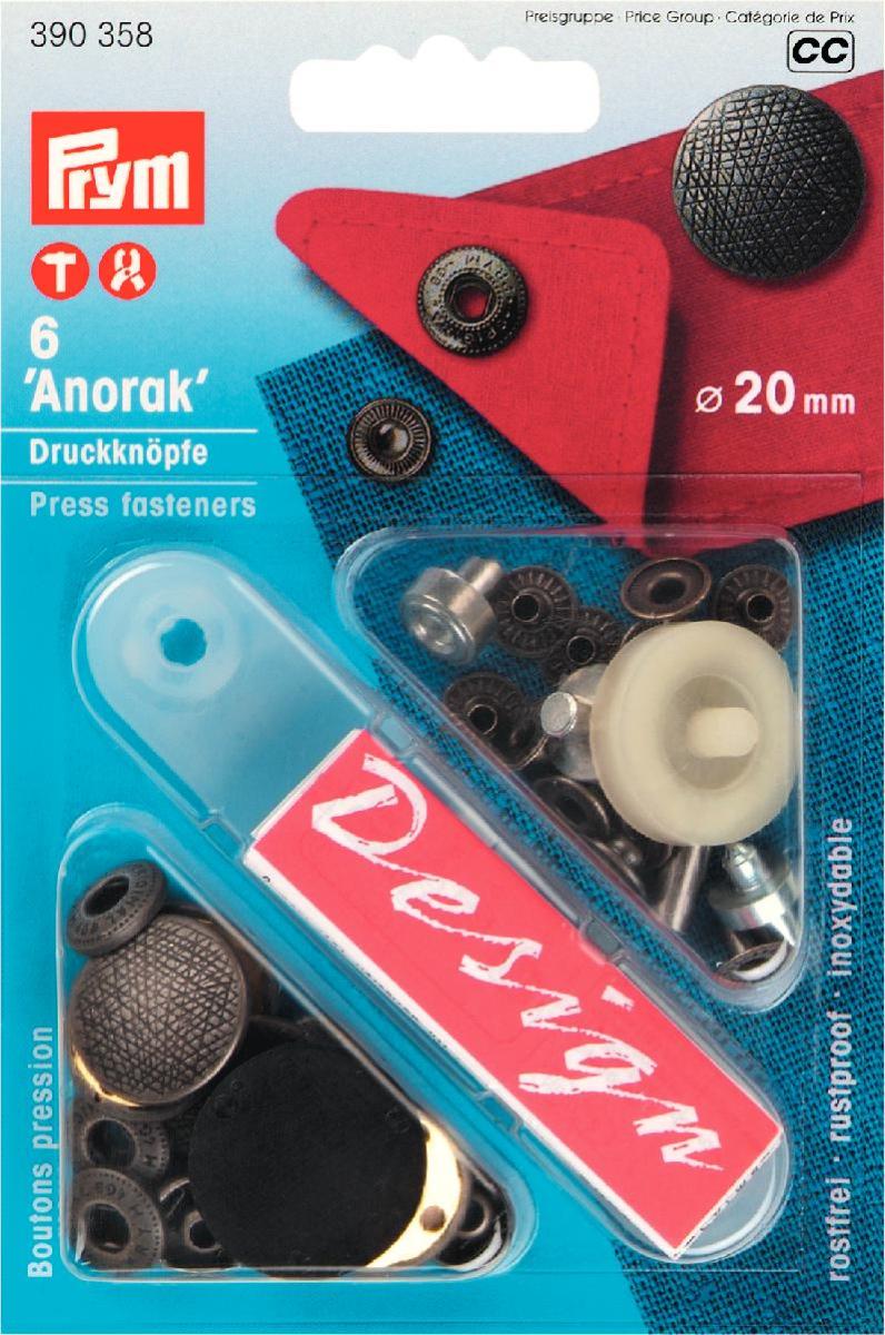 Prym 'Anorak' Press fasteners with design