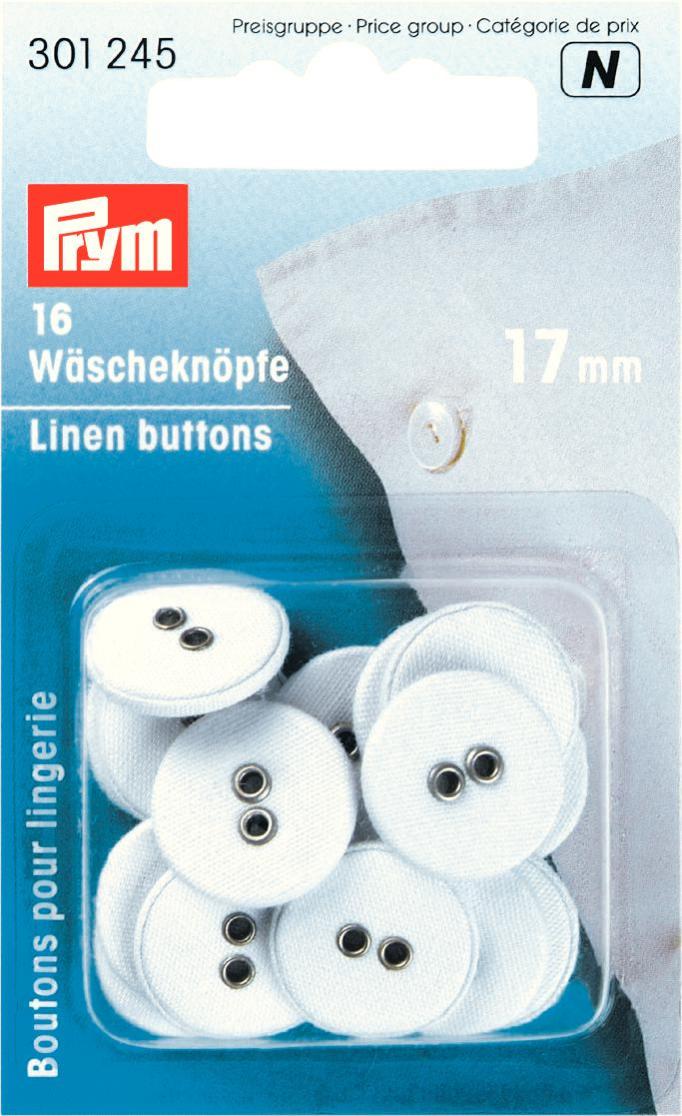 Prym 2-Hole Linen Covered Buttons