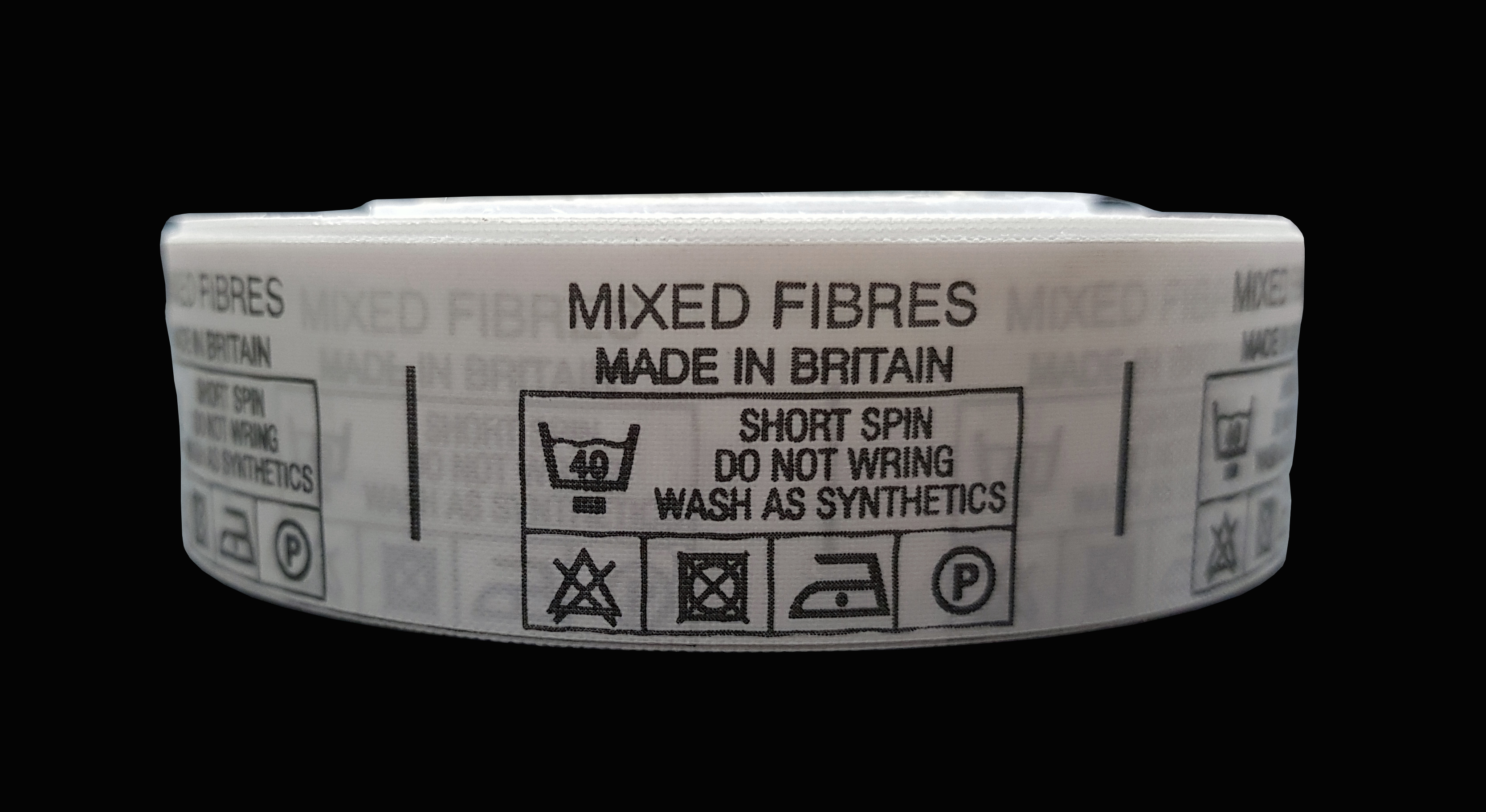 Mixed Fibres Made In Britain Care Labels