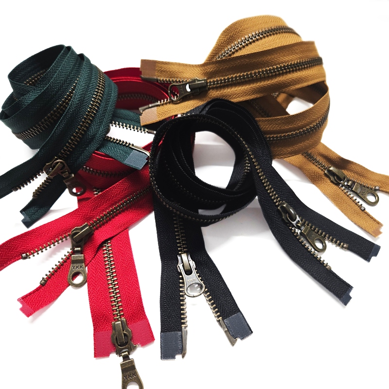 YKK No.5 Antique Brass 2/Way Open End Zips
