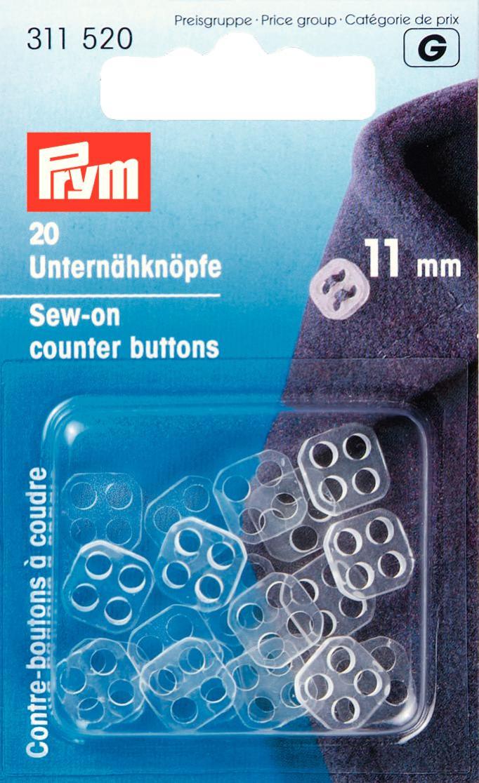 Prym 4-Hole Sew-on Counter Buttons