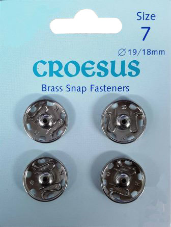 Brass Snaps Size 7